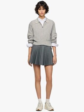 Sandro Ameo Beaded Collar Cardigan